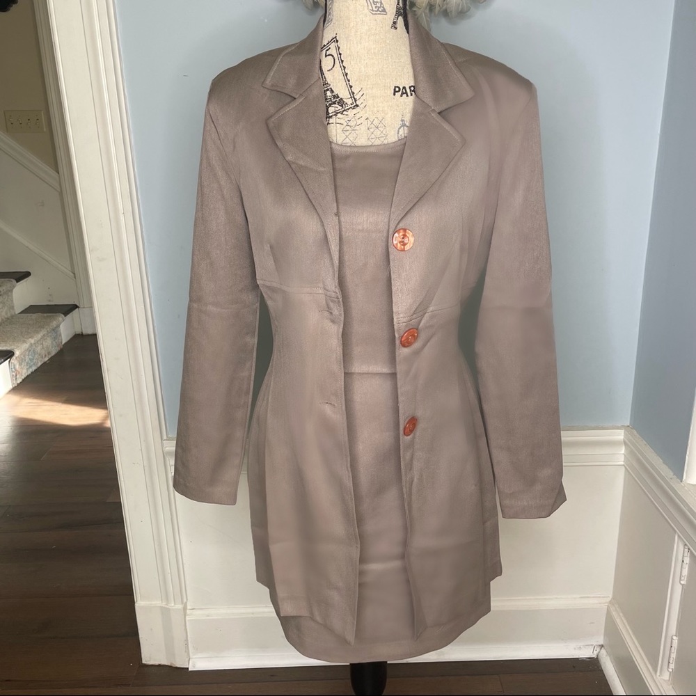 Vintage Jacket & Dress Two Piece Set